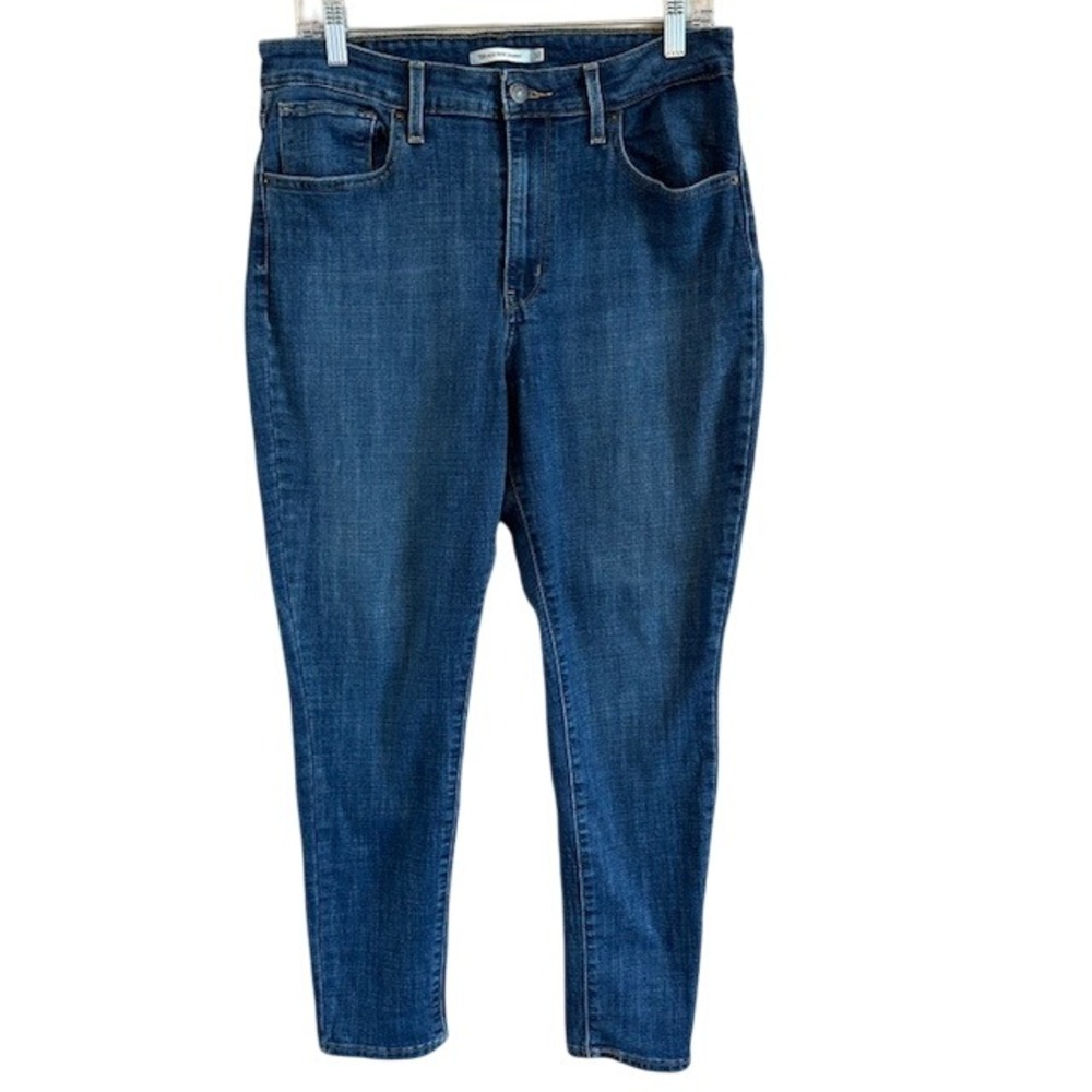 Levi's 721 High Rise Skinny Jeans Women's Size 32 Blue Stretch‎ Denim